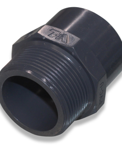 Adapter nipple 40/50x1 1/2"m with octagon